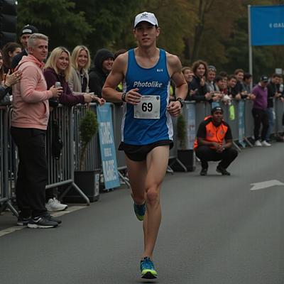 Athlete running